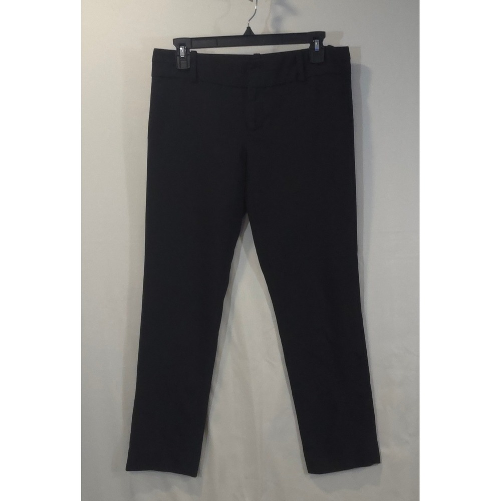 Calvin Klein Womens Black Straight Leg Dress Pants Size 4 Professional Workwear